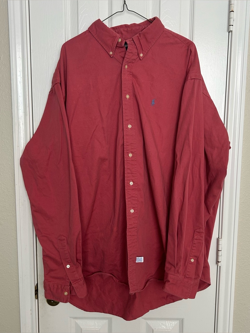 Vintage Ralph Lauren Shirt Mens 2XL Heavyweight Cotton Twill Canvas Made in USA